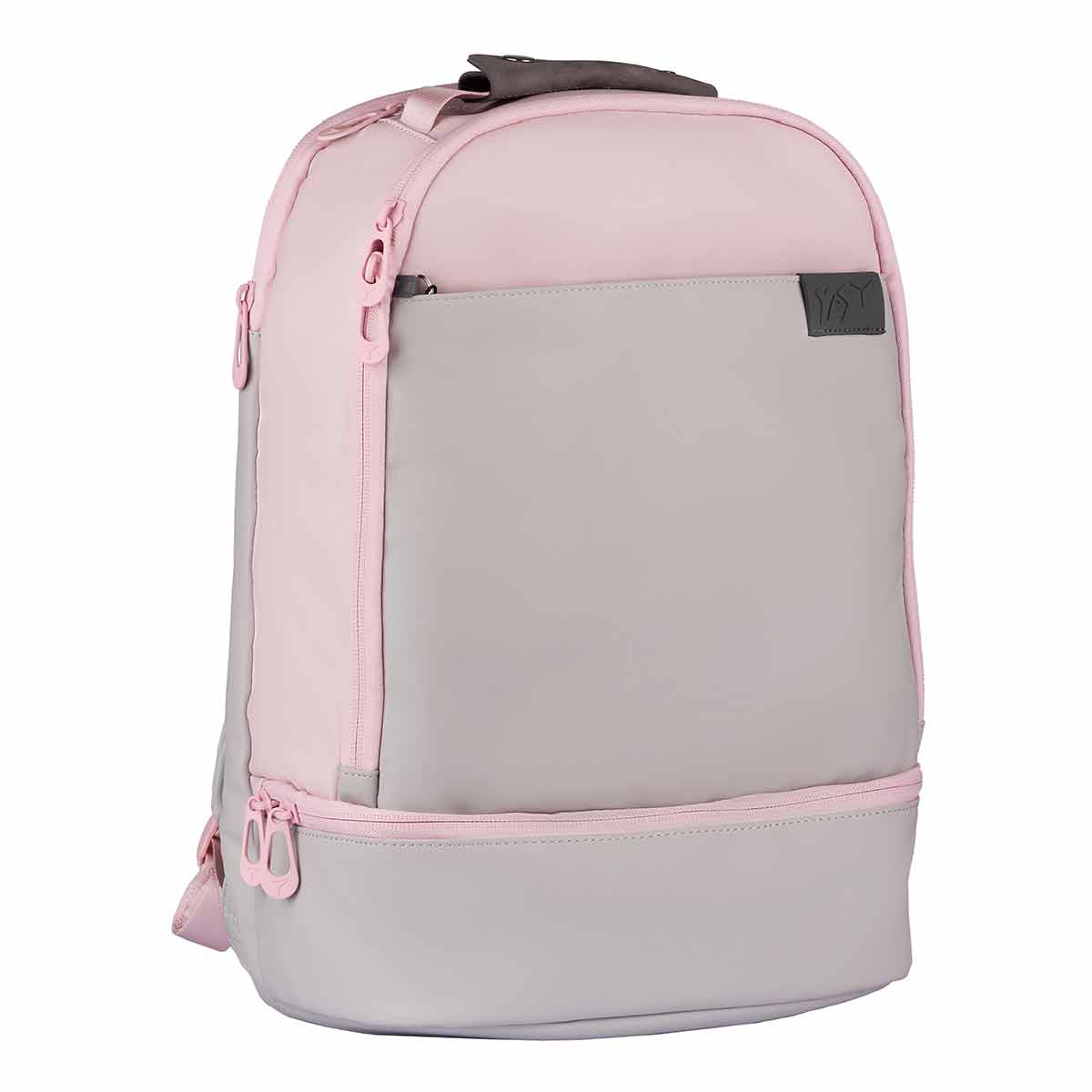 

Рюкзак YES Amelie T-123 18 л 43 × 28 × 15 см серый с розовым