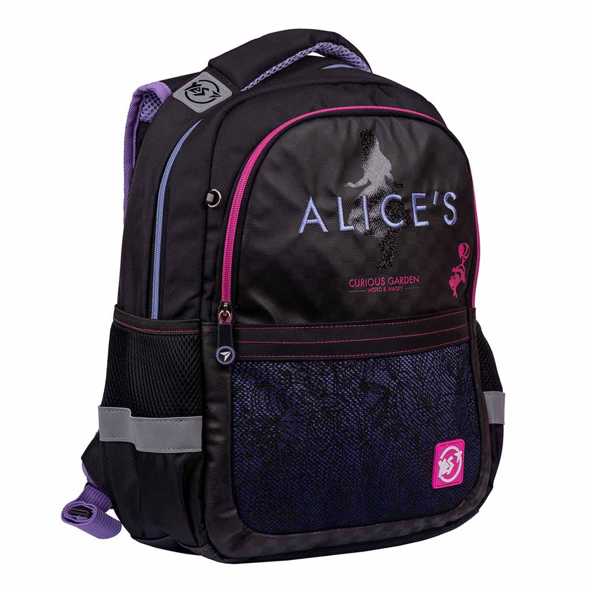 

Рюкзак школьный YES Alice S-53 15 л 40 × 31 × 12 см черный (558321)