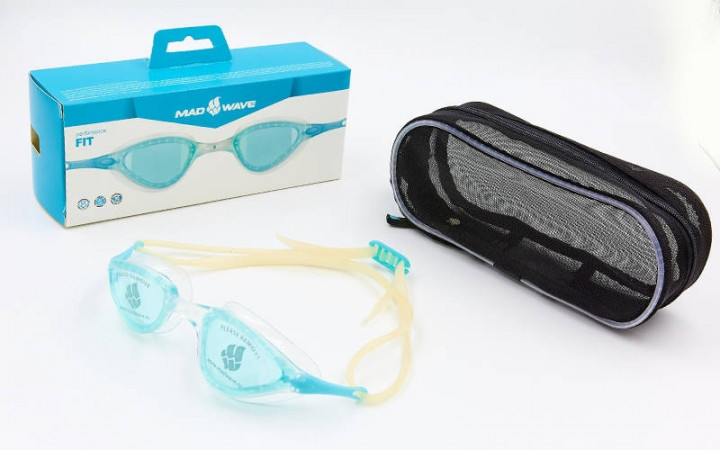 

Очки для плавания MadWave FIT Transparent-Blue M042611