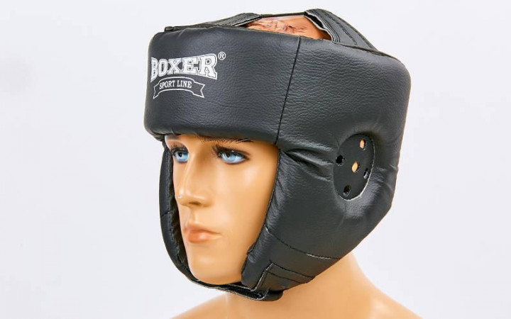 

Шлем боксерский открытый Кожвинил BOXER 2028-4 Размер L, Черный