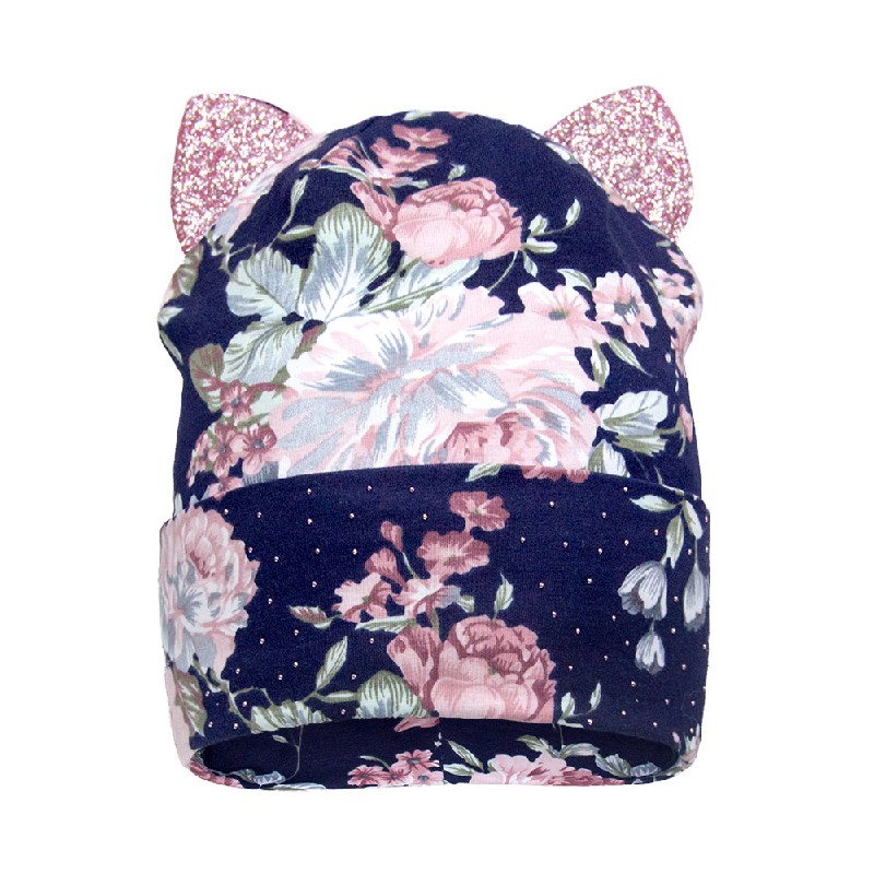 

Шапка для дівчинки David Star 21338 50 см синий-цветы