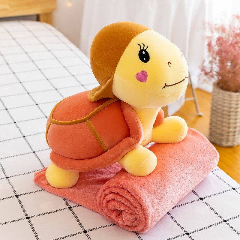 

Плед-Подушка Sofi Soft Черепаха шапка розовая 60 см