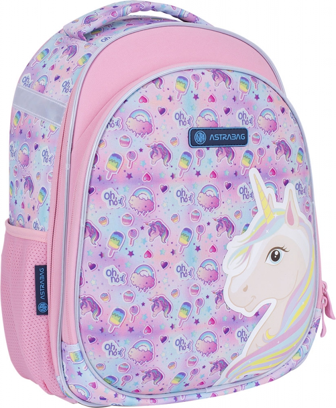

Рюкзак школьный каркасный Astra Astrabag AS1 Unicorn Розовый (501021069)