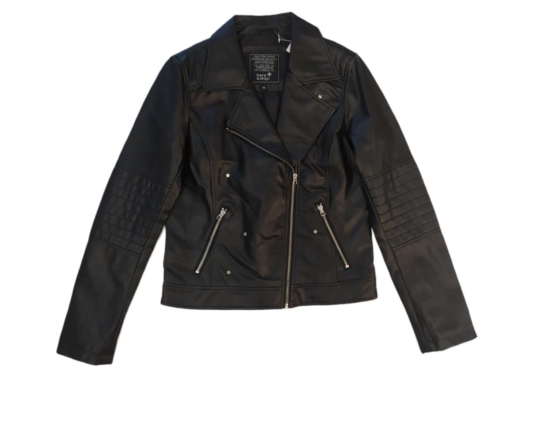 

Куртка еко-шкіра C&A ПД7701983 чорний 176