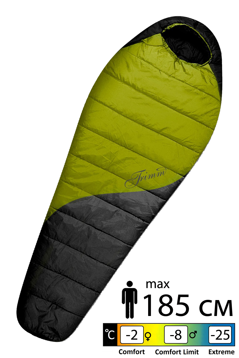 

Спальник Trimm Balance kiwi green/dark grey - 001.009.0145 - 185L