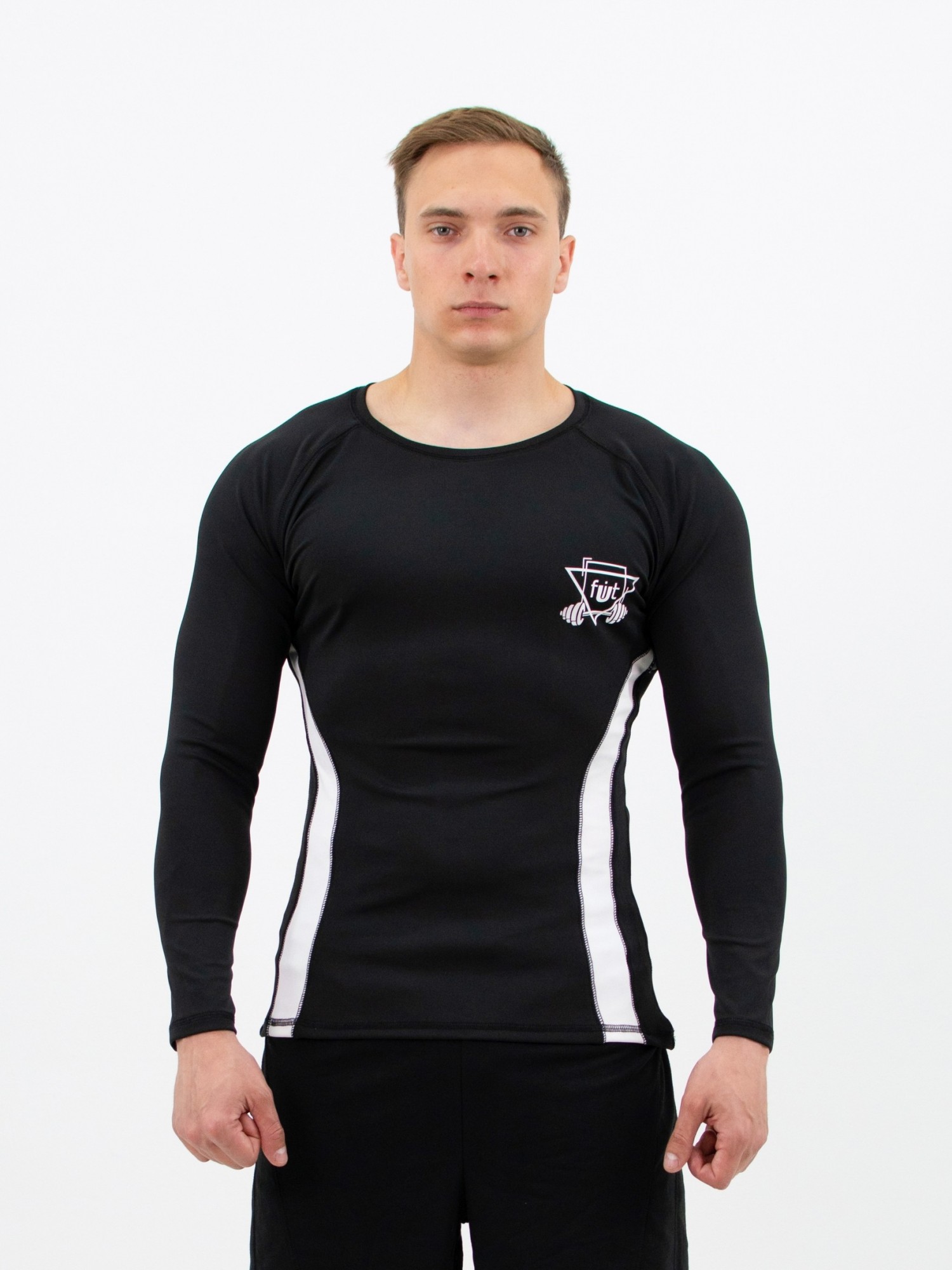 

Рашгард компрессионный мужской fitU Rush w-black  Черный, Рашгард компрессионный мужской fitU Rush w-black L Черный