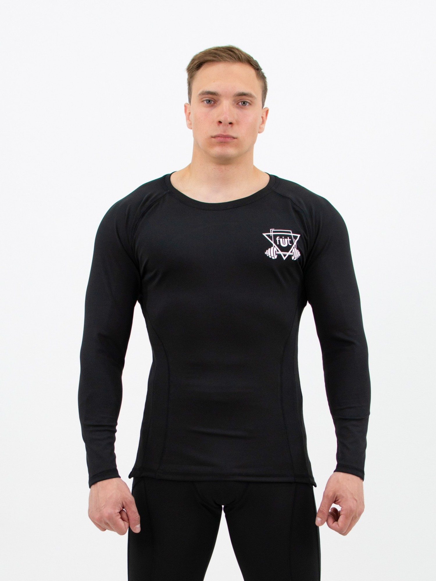 

Рашгард компрессионный мужской fitU Rush black  Черный, Рашгард компрессионный мужской fitU Rush black L Черный