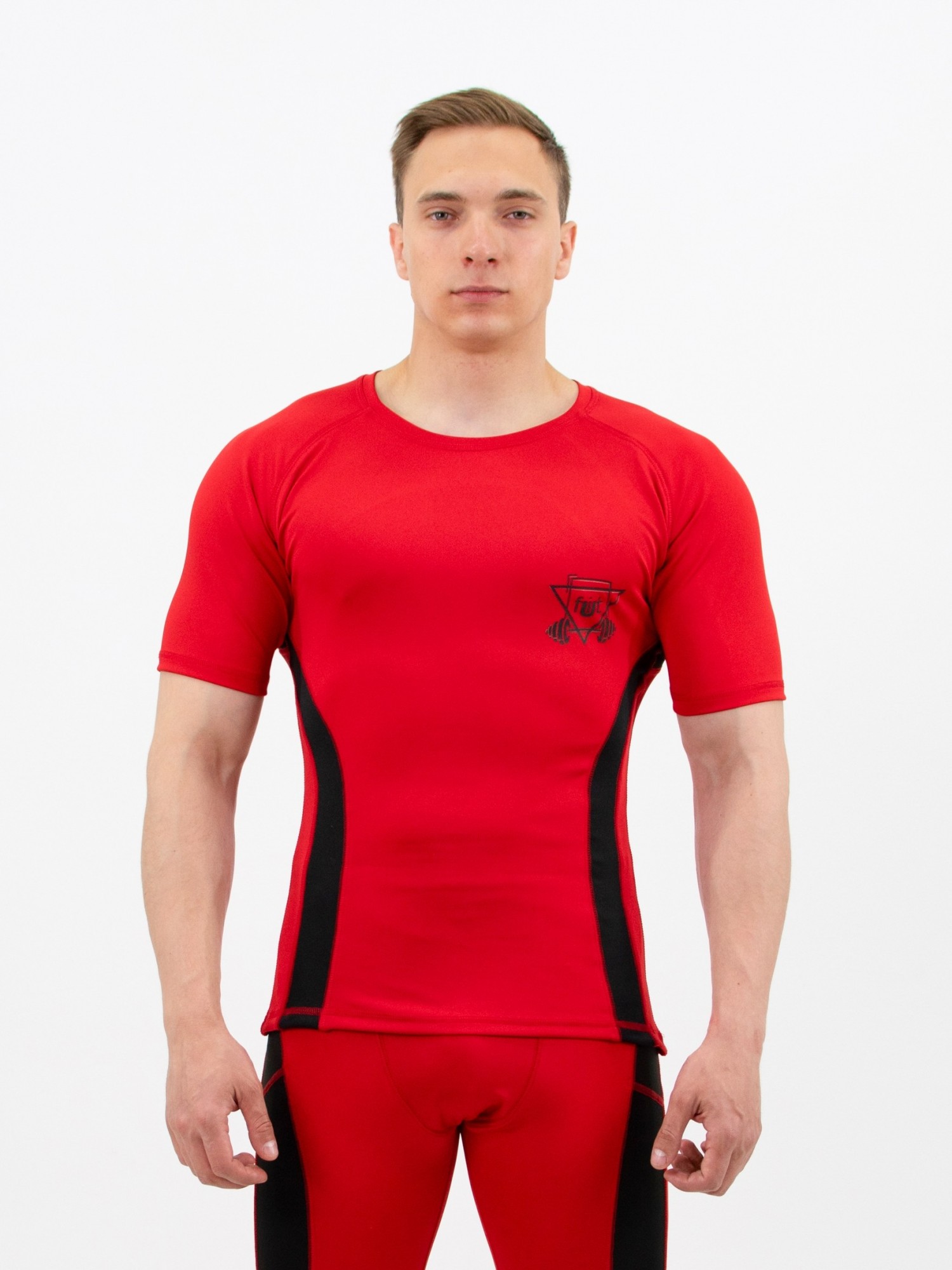 

Рашгард компрессионный мужской fitU Armm b-red  Красный, Рашгард компрессионный мужской fitU Armm b-red L Красный