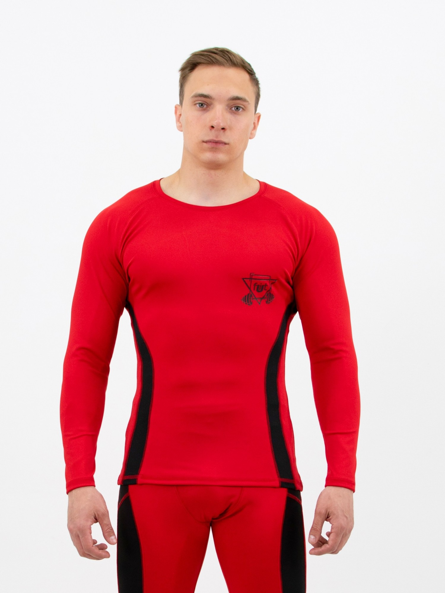 

Рашгард компрессионный мужской fitU Rush b-red  Красный, Рашгард компрессионный мужской fitU Rush b-red XL Красный