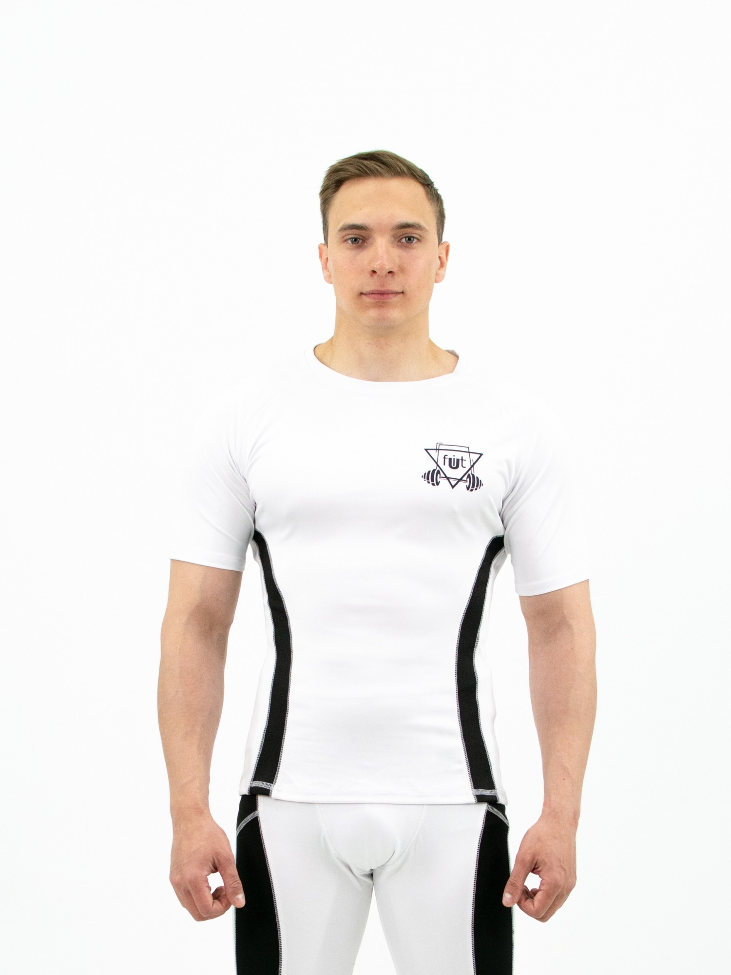 

Рашгард компрессионный мужской fitU Armm b-white  Белый, Рашгард компрессионный мужской fitU Armm b-white XL Белый