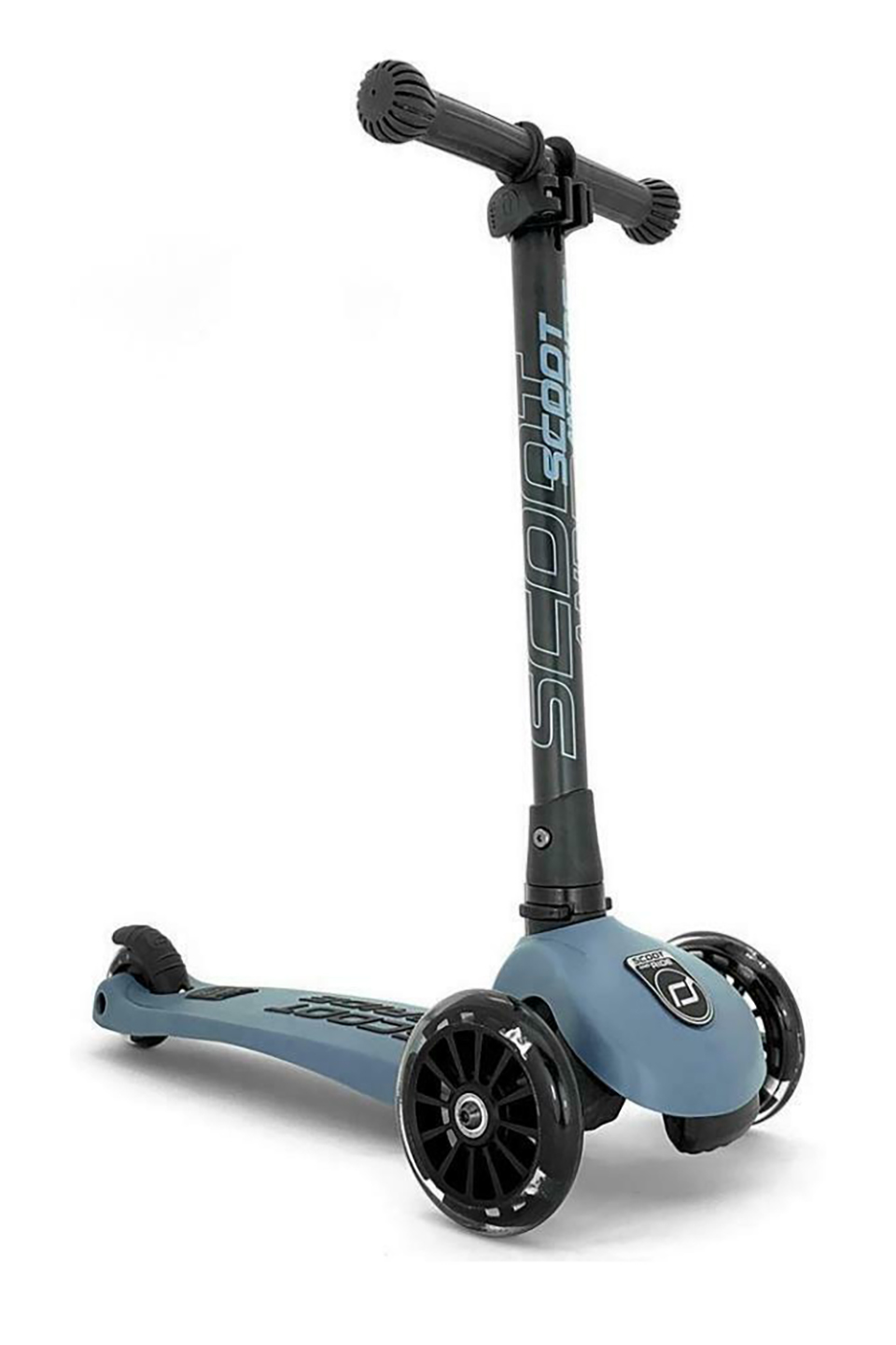 

Самокат Scoot&Ride Highwaykick-3 со светящимися колесами серо-синий - SR-96347