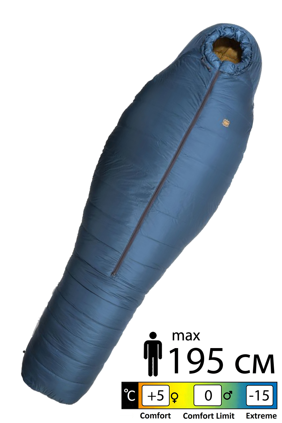 

Спальник пуховый Turbat Kuk 350 blue 195 - 012.005.0087 - 195