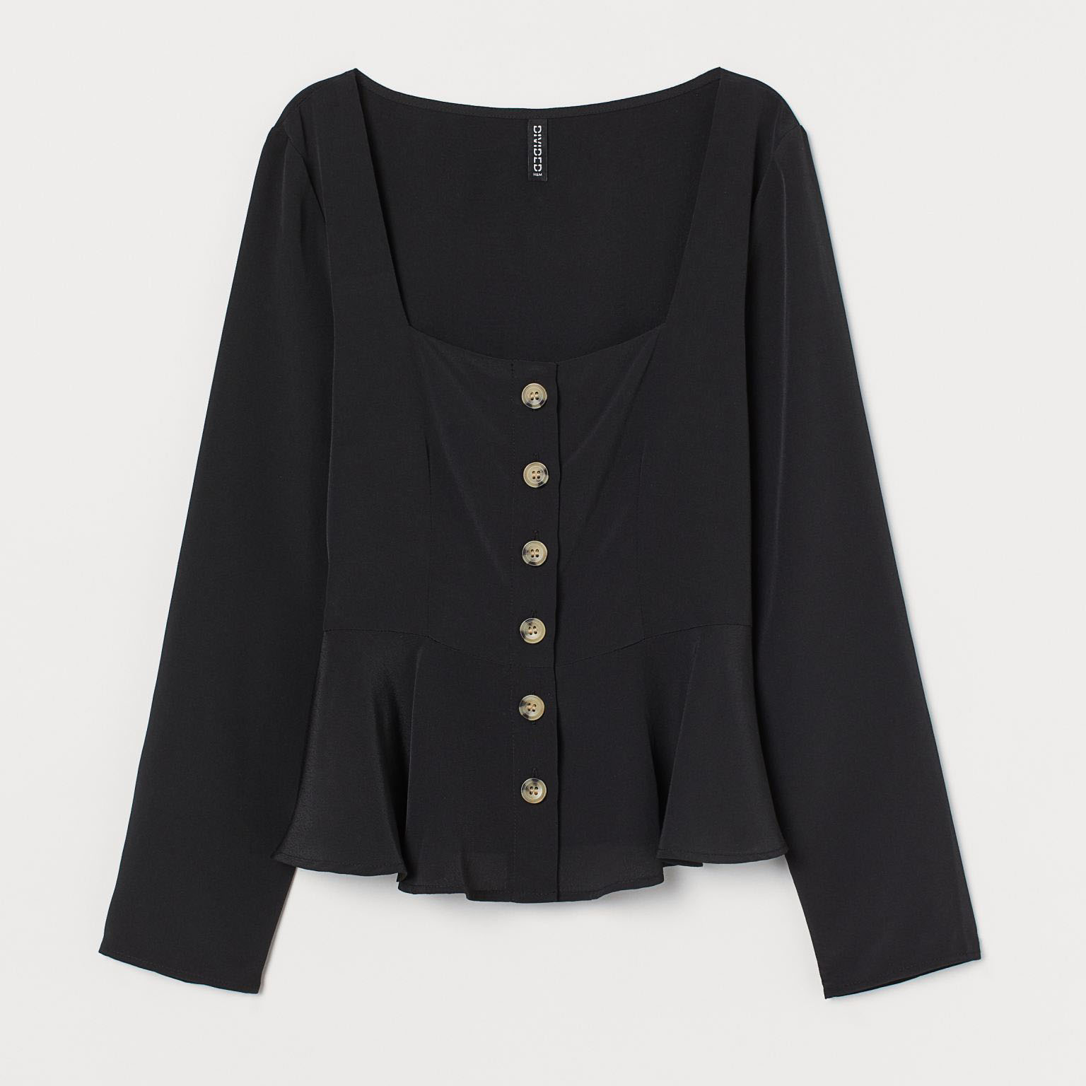 

Блузка H&M 1107-8518841  Черная, Блузка H&M 1107-8518841 40 Черная