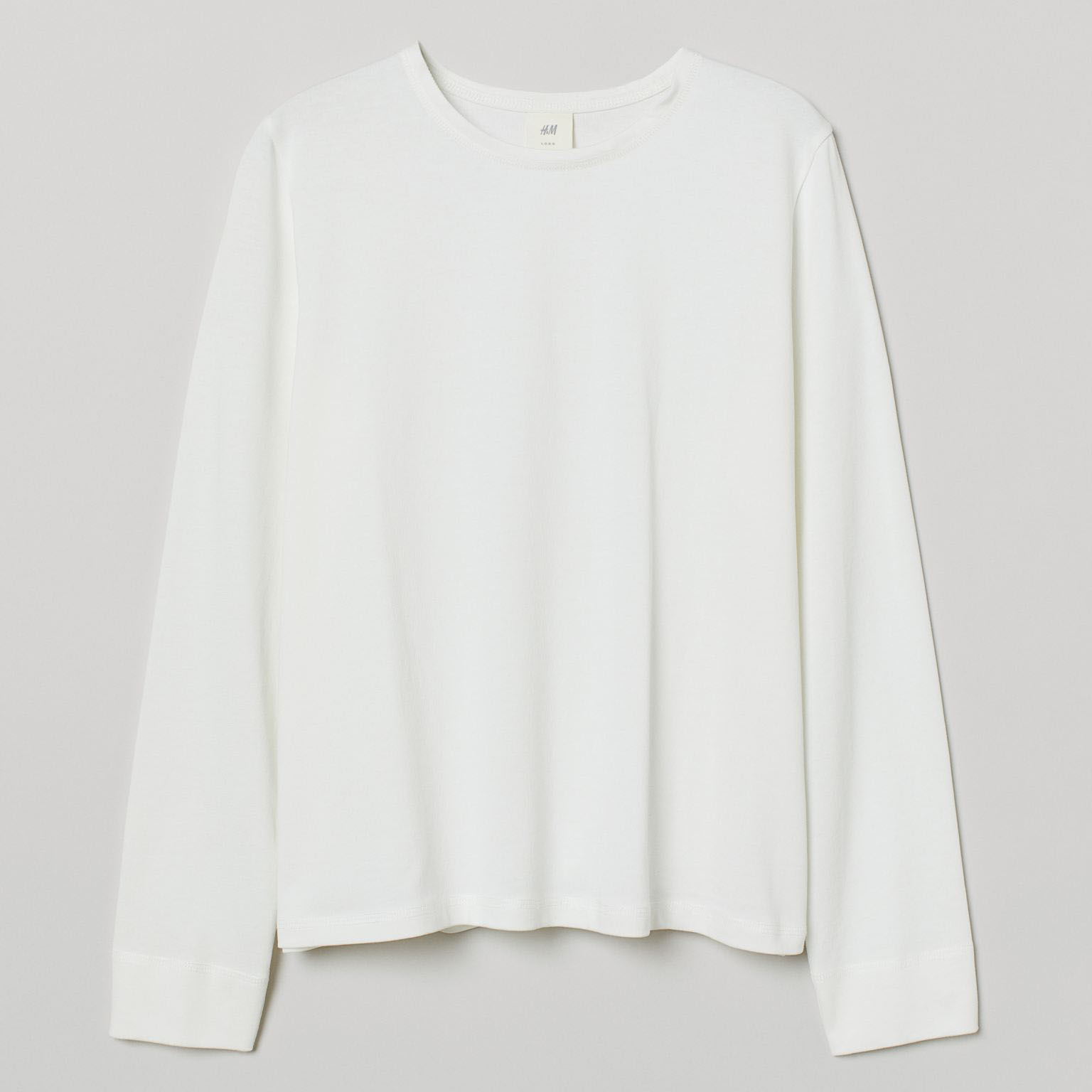 

Лонгслив H&M 1807-8694732 XXL Белый