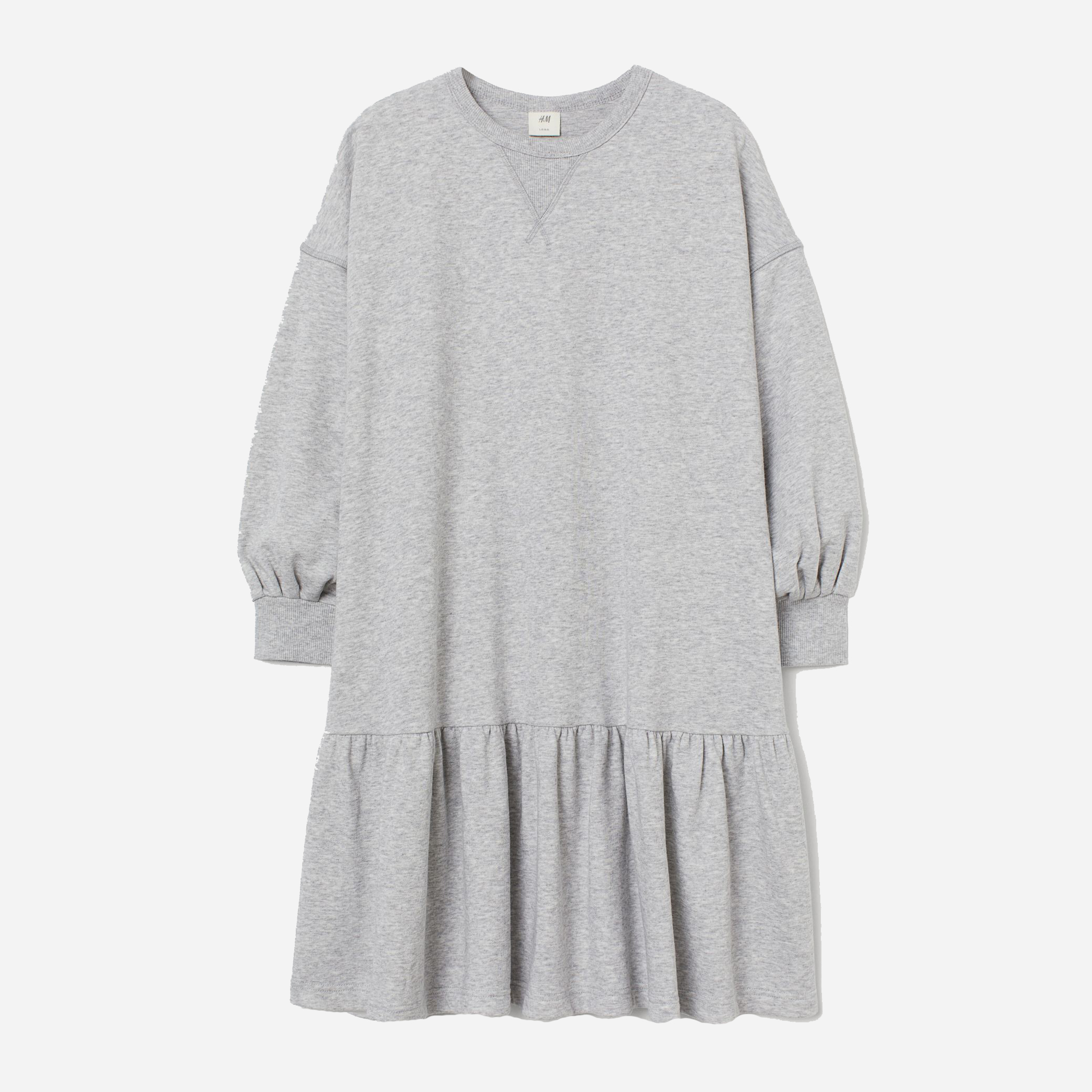 

Платье H&M 1907-9030962 S Серое меланж