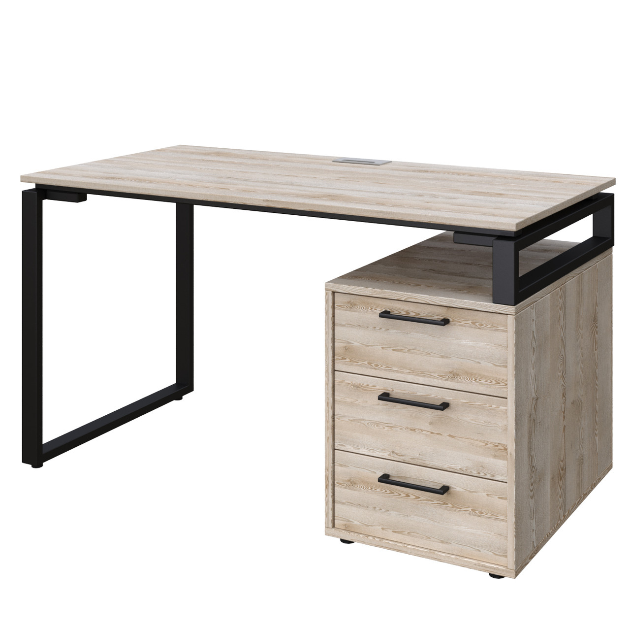 

Офисный письменный стол Loft Details L120b сосна лофт кремовая