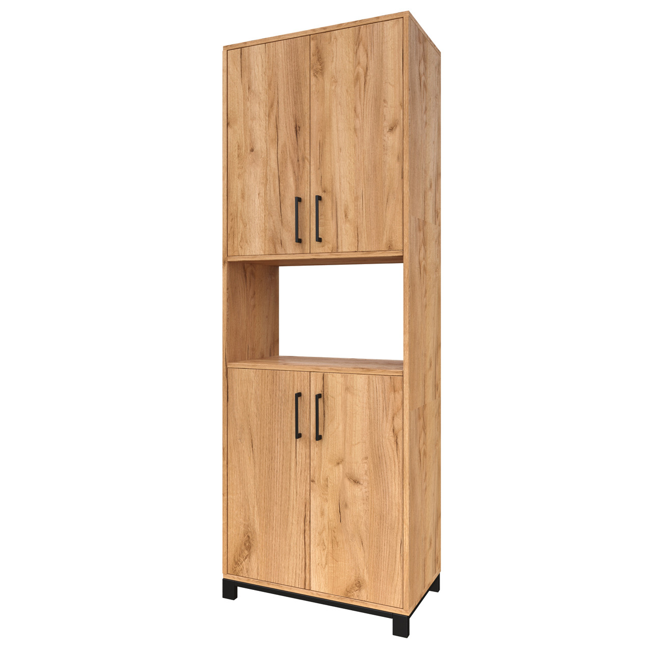 

Шкаф для документов закрытый с нишей Loft Details G-500-1b дуб крафт золотой