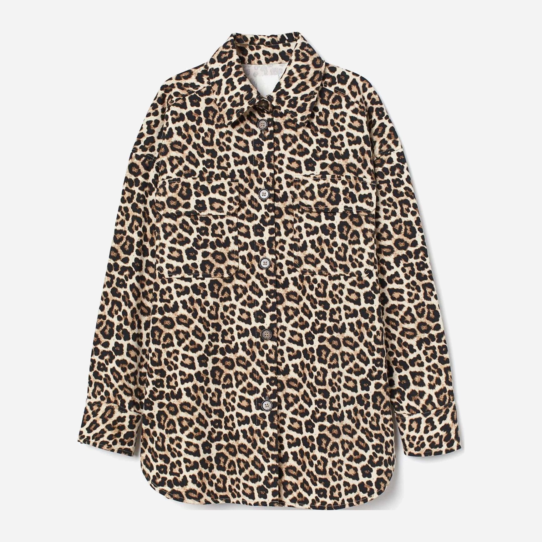 

Куртка-рубашка H&M 2907-9388042 S Леопардовая