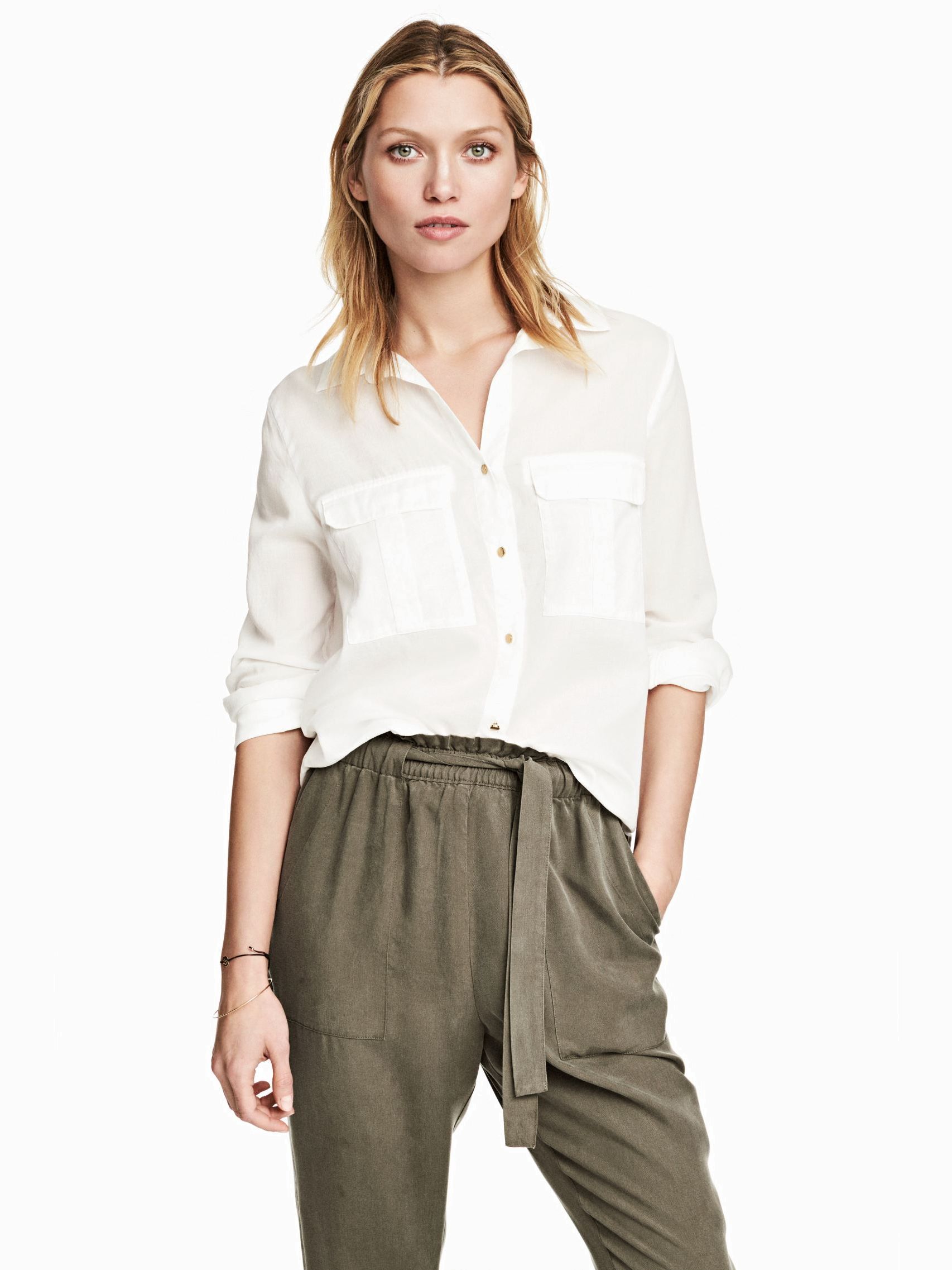 

Блузка H&M 4792015 38 Молочная