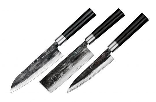 

Набор из 3-х кухонных ножей универсальный Накири Сантоку Samura Super 5 (SP5-0220)