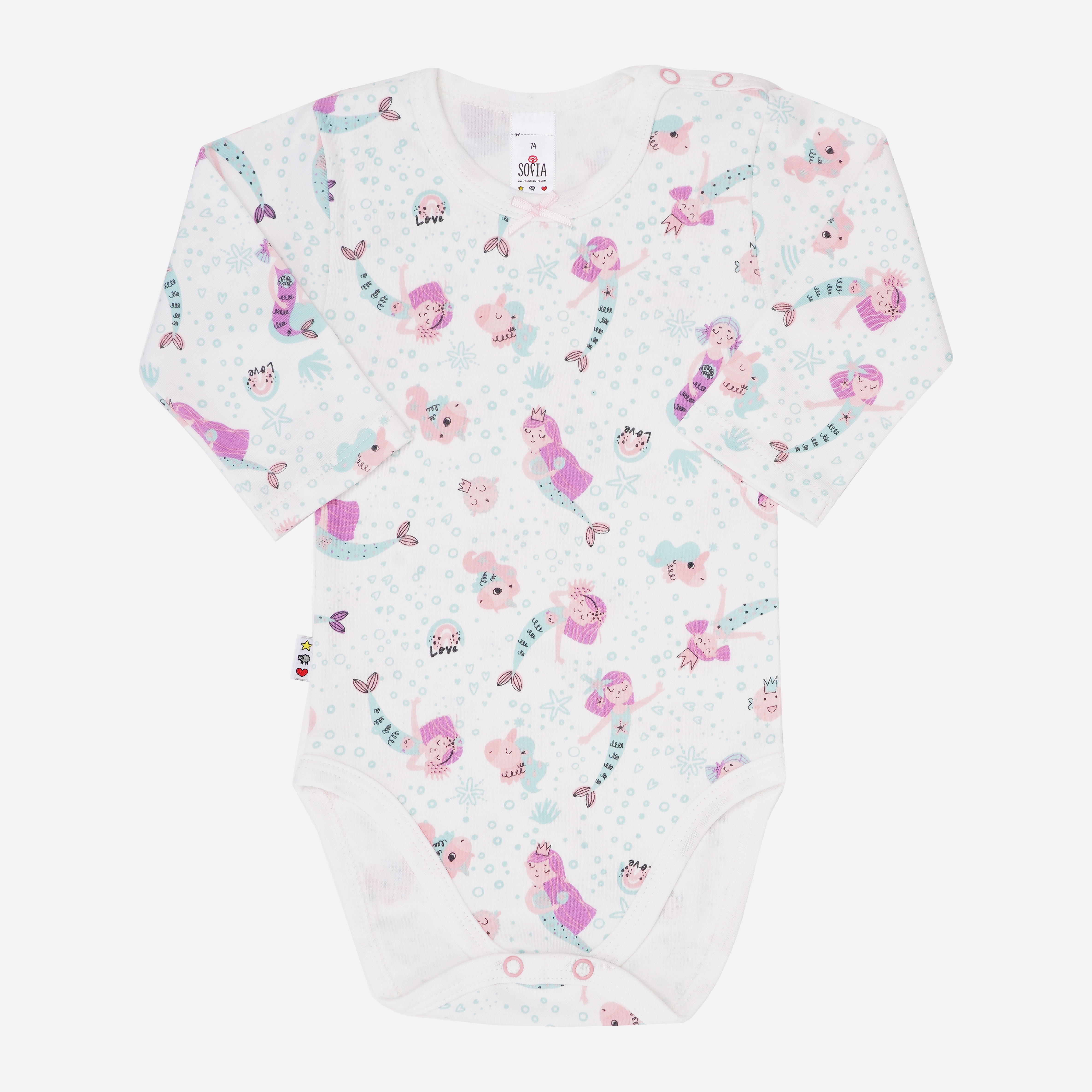 

Боди София Mermaids 3211 80 см Молочное