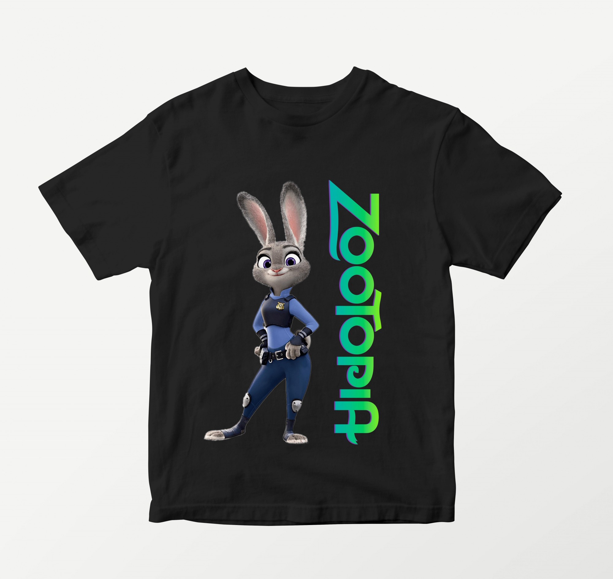 

Футболка детская Зверополис Zootopia S, 122-128 cm Черная