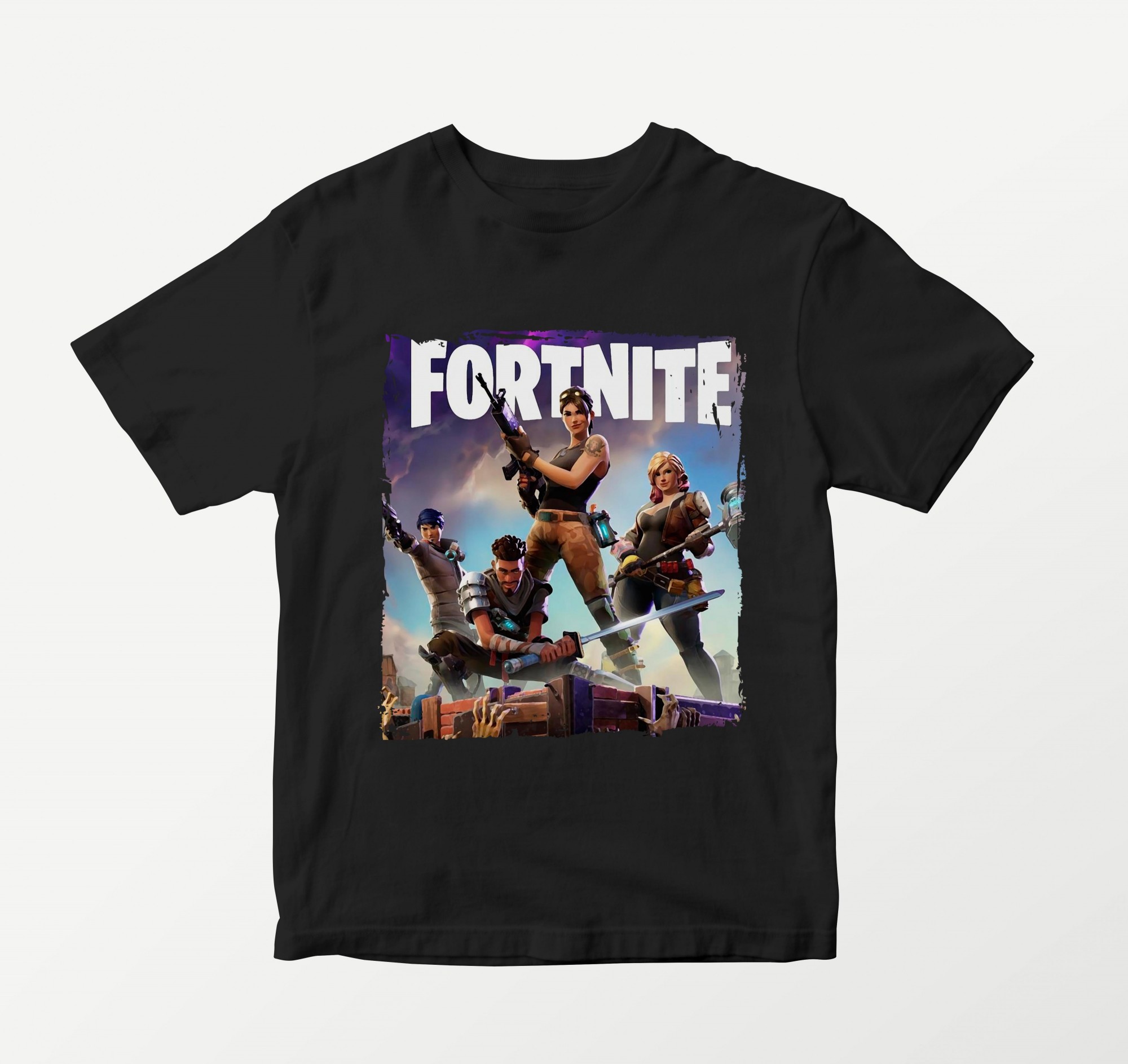 

Футболка детская Фортнайт / Fortnite S, 122-128 cm Черная