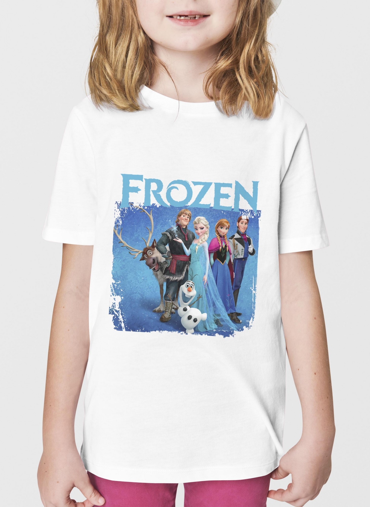 

Футболка детская Frozen Холодное сердце M, 134-140 cm Белая