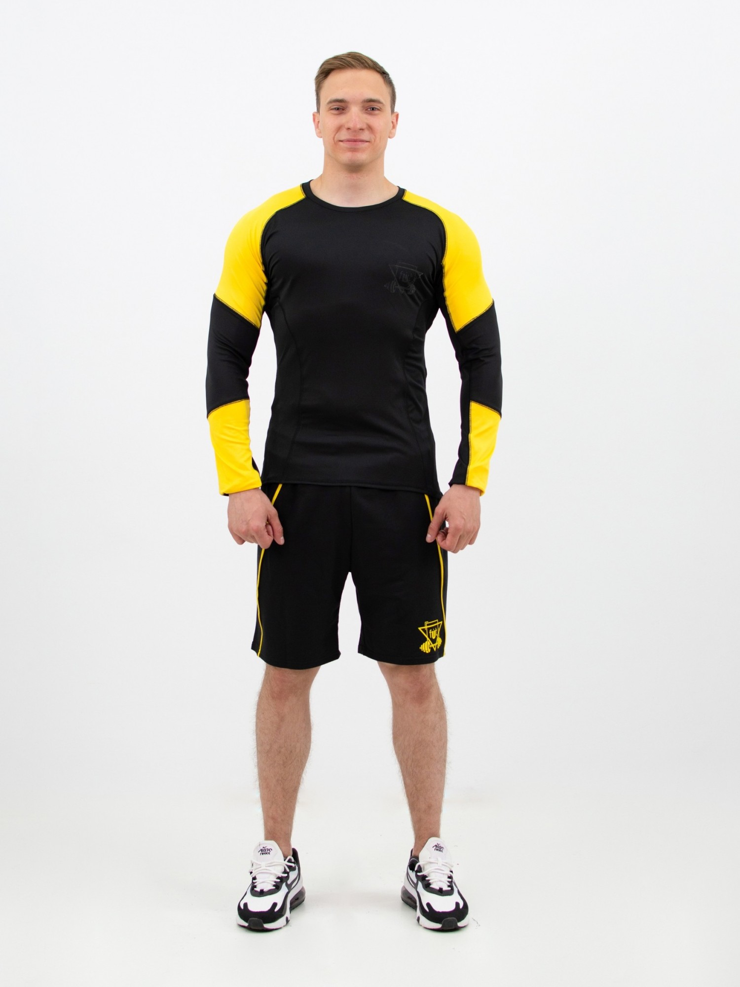 

Мужской спортивный комплект fitU Force yellow 1.0  Черно-желтый, Мужской спортивный комплект fitU Force yellow 1.0 XL Черно-желтый