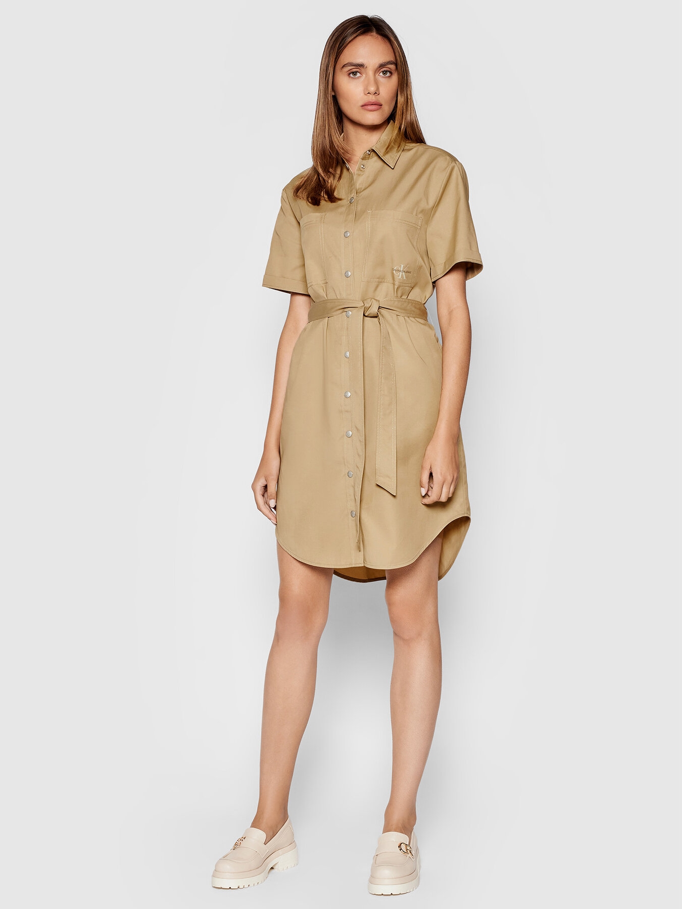 

Платье Calvin Klein Jeans Utility Shirt Dress J20J216481-PF2 S Песочное