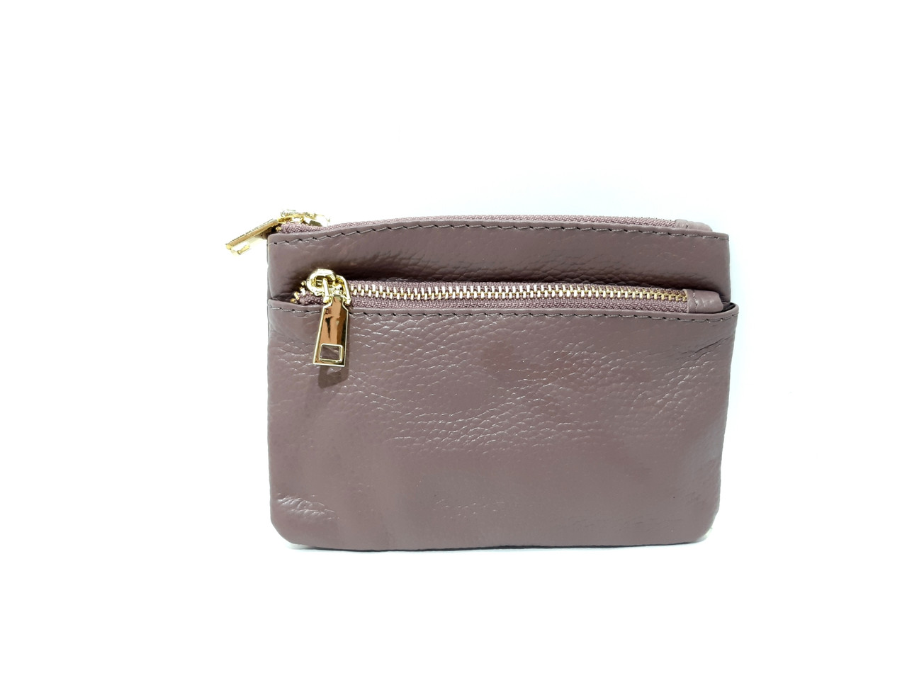 

Монетница женская натуральная кожа 0019-8 10х14х05 сливовый