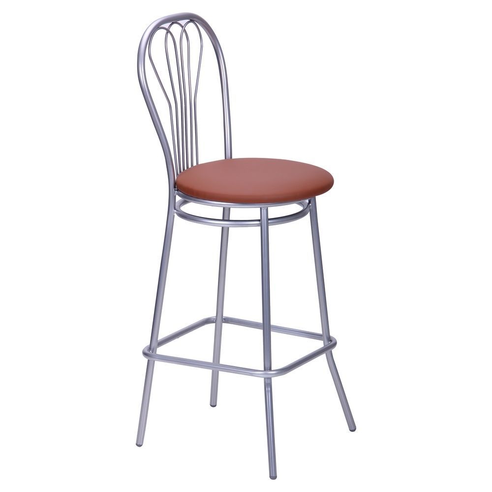 

Стул барный хокер Ванесса металл алюминий/кожзаменитель Неаполь N-04 коричневый AMF