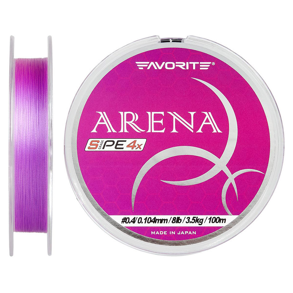 

Шнур Favorite Arena PE 150m (purple) #0.2/0.076mm 5lb/2.1kg