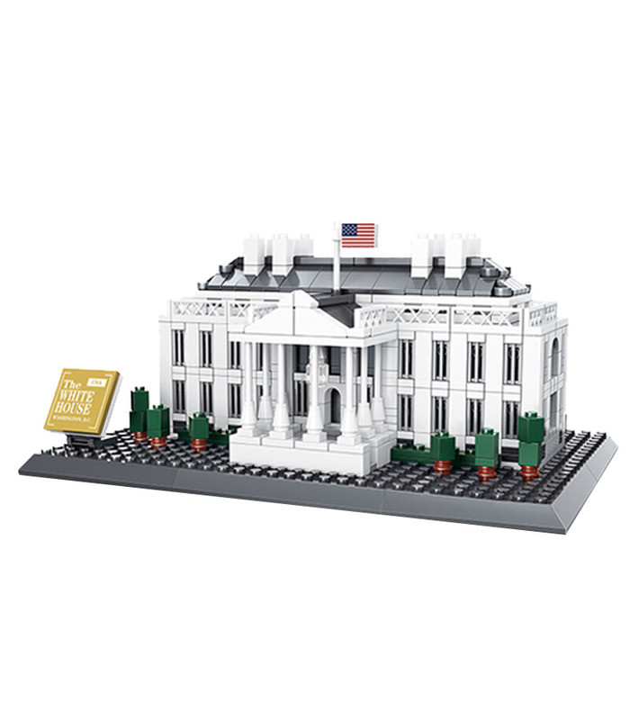 

Конструктор 3D Wange 4214 Архитектура Белый дом The White house of Washington-USA Белый/Черный на 773 детали