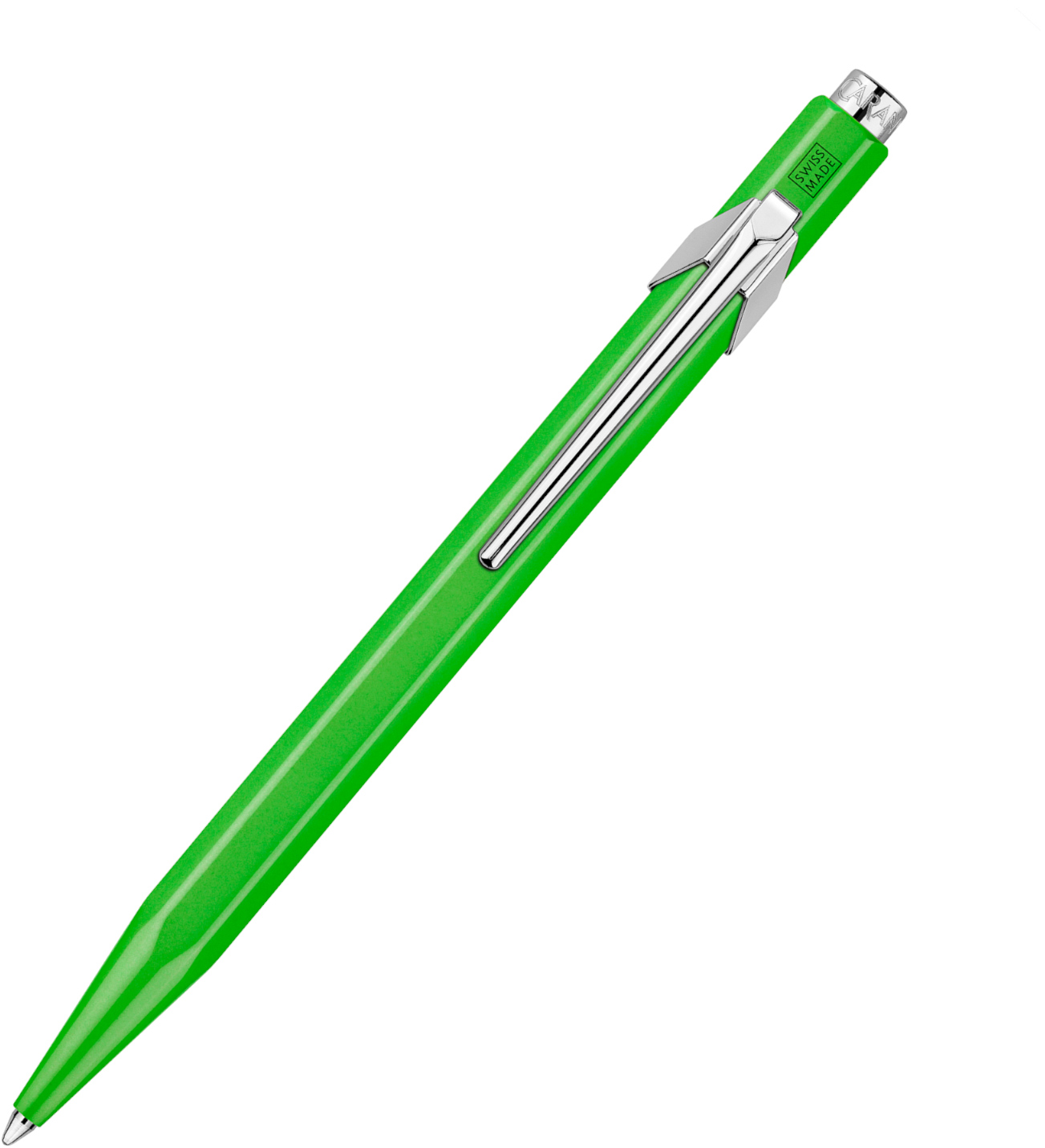 

Ручка шариковая Caran d'Ache 849 Pop Line Fluo Зелёная/Стержень 1 мм Синий (7610186029196)
