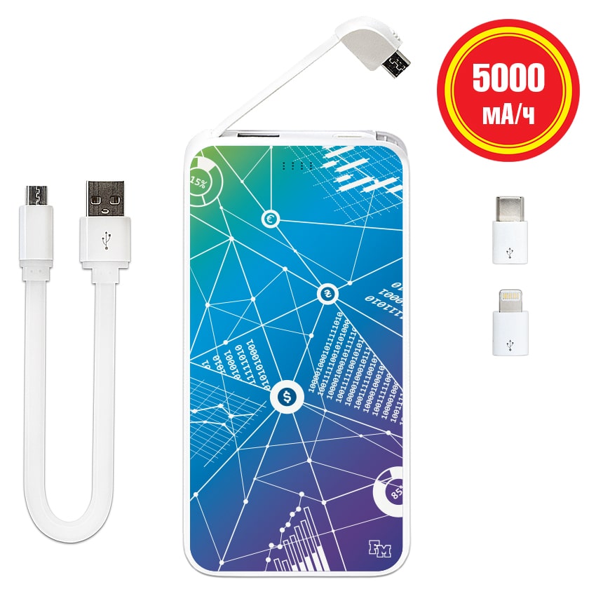 

FM Портативная батарея Финансовый мир 5000 mAh (E505-12)