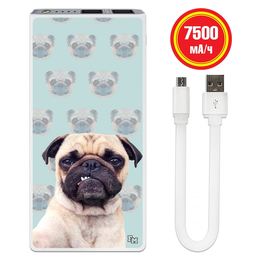 

FM Power Bank Злой Мопс 7500 mAh (E189-27)