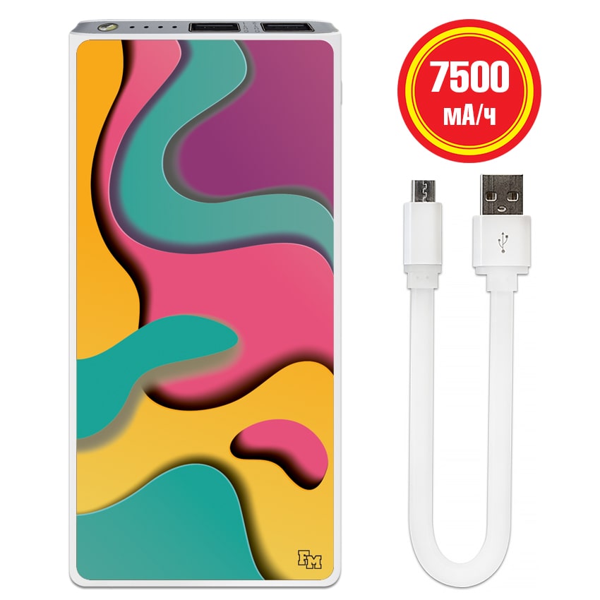 

FM Мобильная универсальная батарея Палитра Художника 7500 mAh (E189-02)