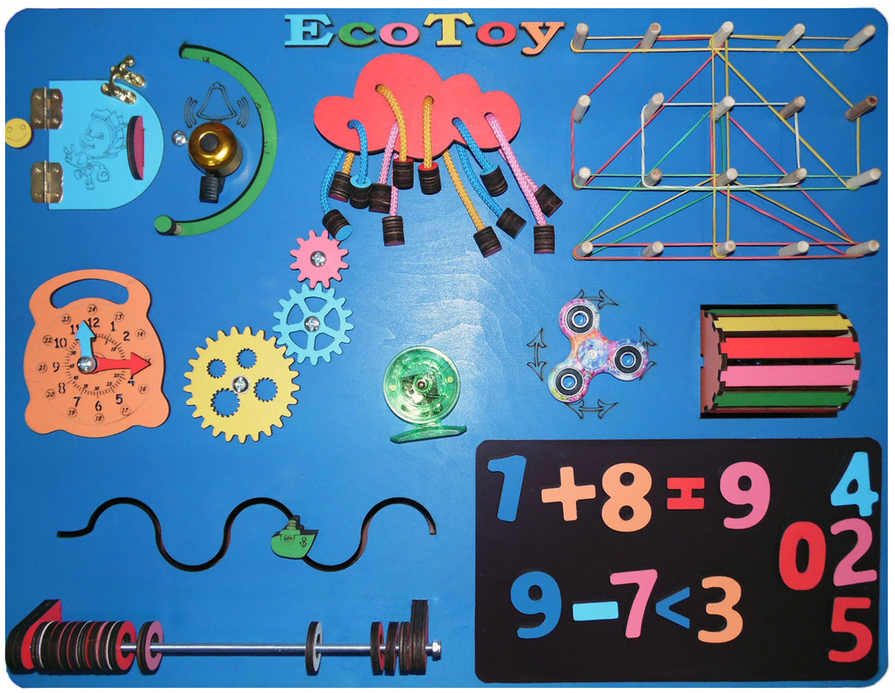 

Бизиборд Бизидоска ЕcoToy синяя (ET_111058)