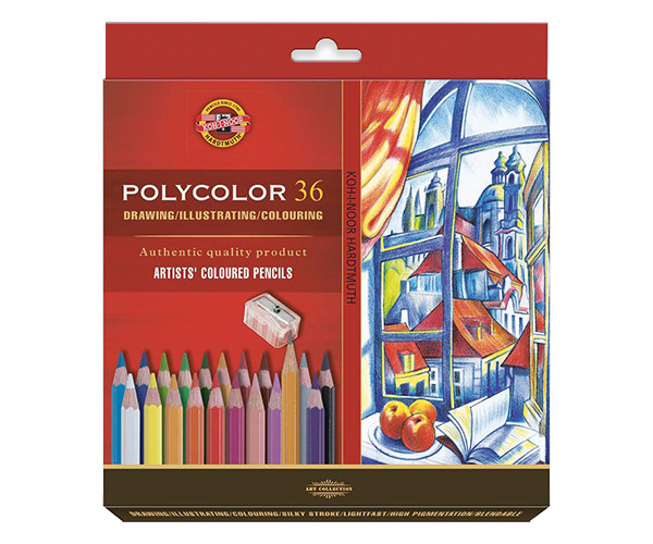 

Набор цветных карандашей Koh-i-Noor Polycolor 36 цветов картонная коробка (42633)