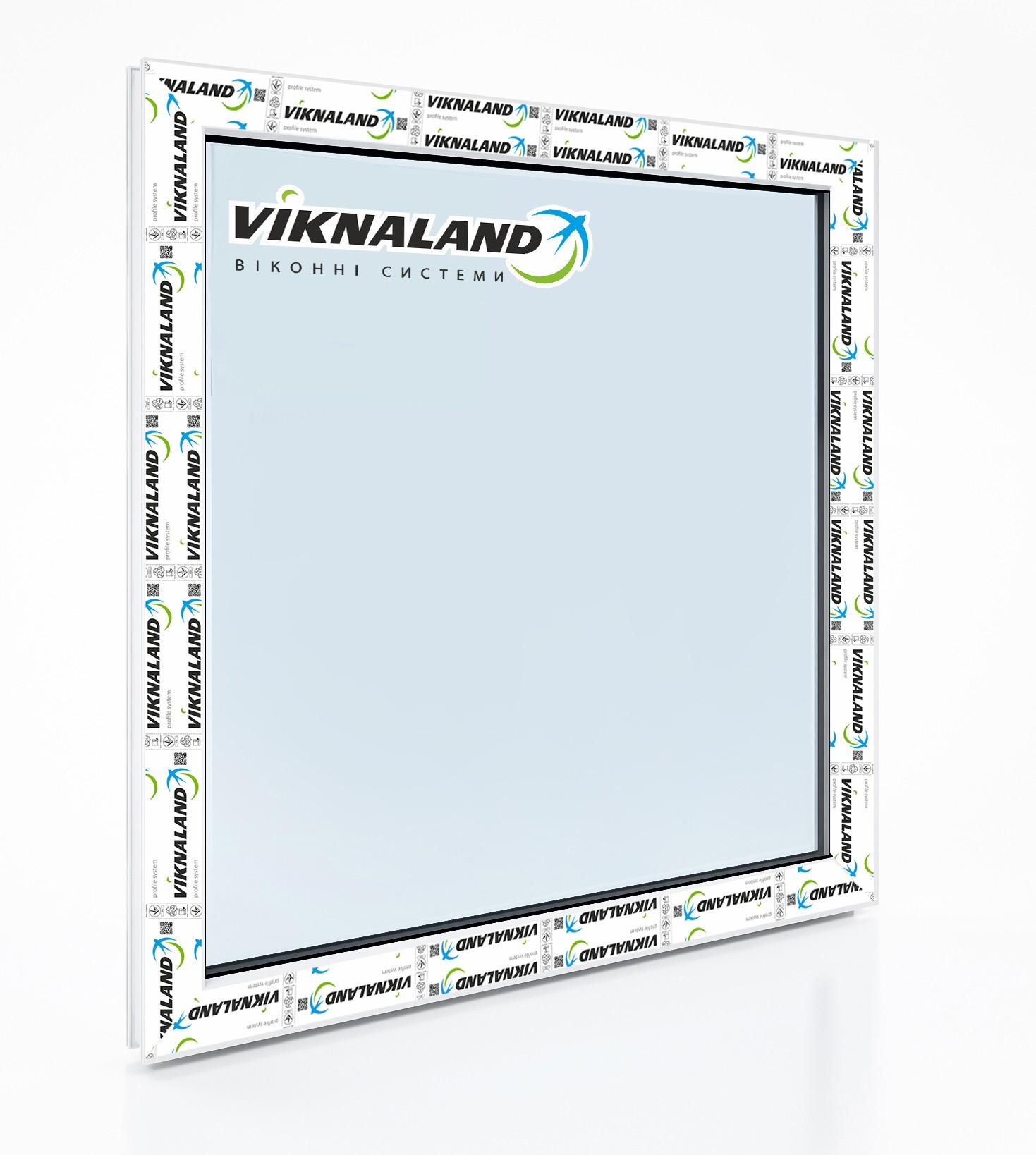 

Окно металлопластиковое Viknaland B58 одностворчатое глухое (800х800), белое