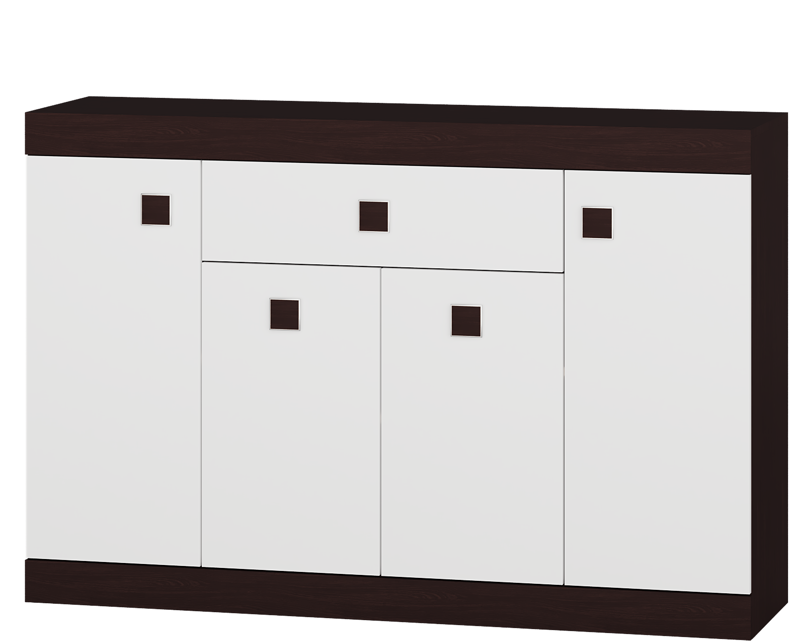 

Комод 7 Соната Omni Home Комби Венге темный Белый