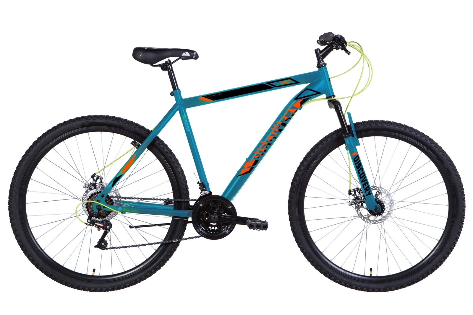 

Велосипед 29" Discovery RIDER DD 19" серебристо-черный с оранжевым 2021