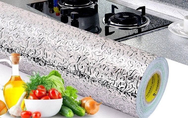 

Фольга самоклеющаяся для рабочей поверхности на кухне для защиты стен и поверхности от жира влажности и повреждений 3х60 HSM 50138