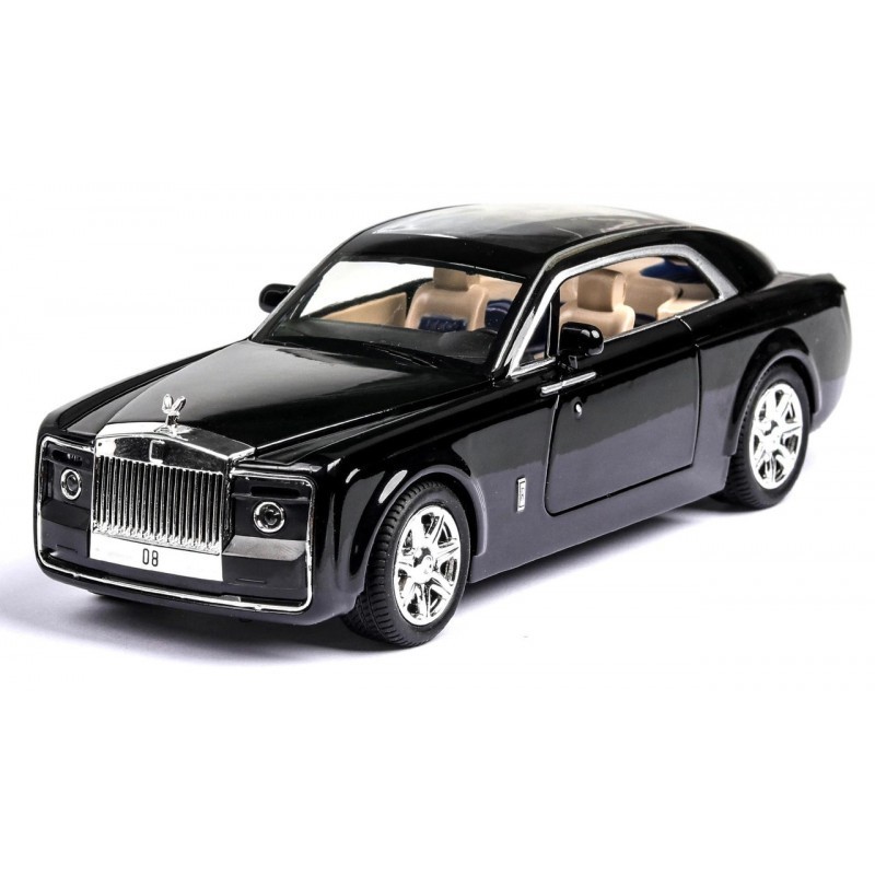 

Машинка коллекционная AutoExpert Rolls Royce Sweptail купе металлическая модель в масштабе 1:24 черная