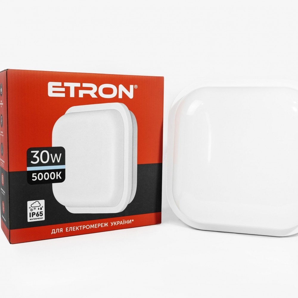 

Светильник светодиодный ETRON Communal 1-EСP-513-S 30W 5000К IP65 (квадрат)