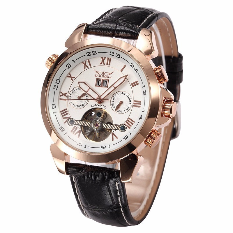 

Механические часы с автоподзаводом Jaragar (gold-white) - гарантия 12 месяцев
