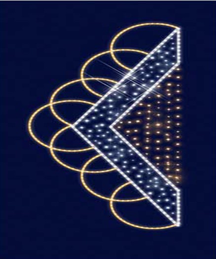 

Кронштейн на опору светодиодный "Пузырьки" Lumiere 2.5м*1.1м