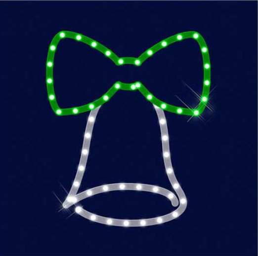 

Мотив светодиодный новогодний "Колокольчик" Lumiere 0.4м*0.33м