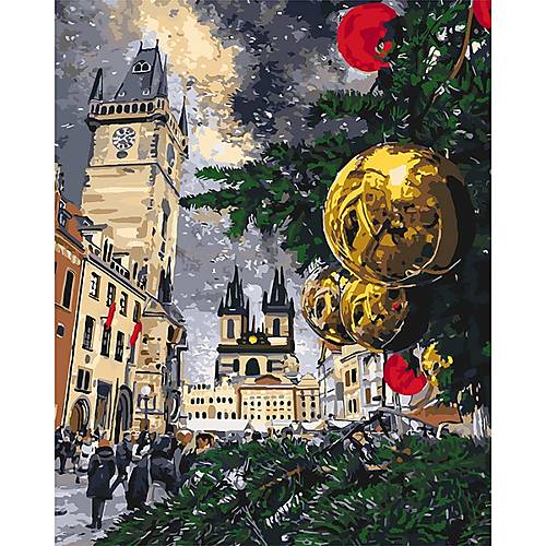 

Рисование по номерам "Рождественские каникулы" 40*50см Идейка (КНО3562)
